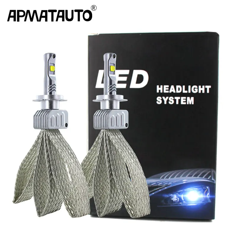 2x Автомобильный светодиодный светильник H7 9006 H16(JP) лампы 90 Вт 9000LM для чипов XHP50