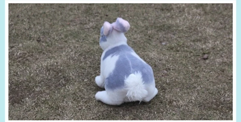 Simulation Bunny Plush Toy Decoration Cute Little White Rabbit Baby Model Ragdoll Doll for Children's Day Gift 30x17cm DY50822 (10)