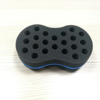 

Salon Braider Tool Hairdressing Hair Brush Double Sided Styling Multi Holes Handheld Wave Shaped Sponge Care Barber Professional