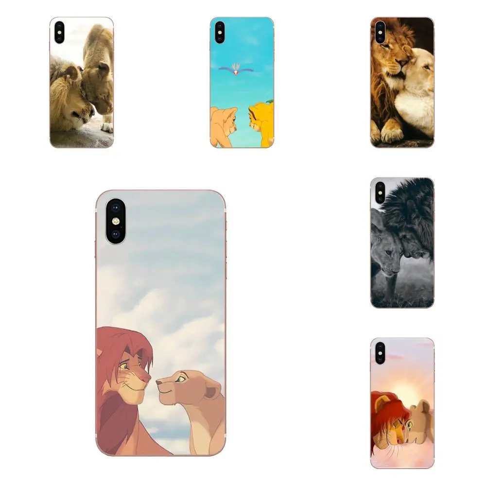 Лев Король Simba и Nala Lover для sony Xperia Z Z1 Z2 Z3 Z4 Z5 compact Mini M2 M4 M5 T3 E3 E5 XA XA1 XZ