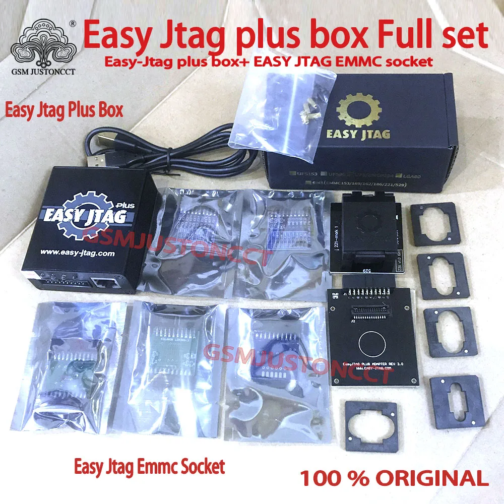 2024 ORIGINAL  New Version Full Set Z3X Easy Jtag Plus Box Easy-Jtag plus box+ EASY JTAG EMMC 6 IN 1 socket