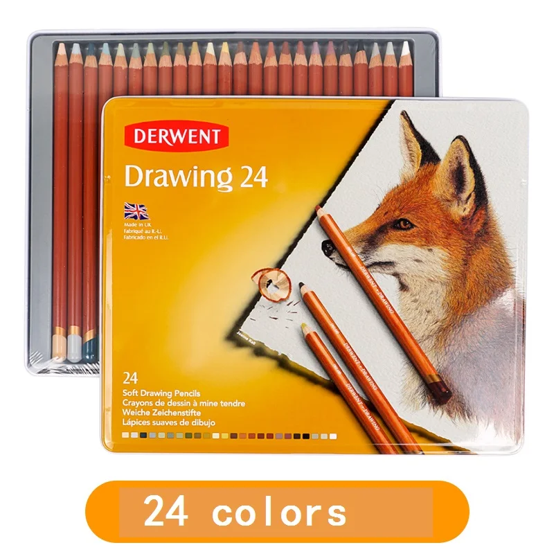 Бесплатная доставка! Британский импорт derwent have rhyme specialist Pastel Penciis 24 цвета тонер