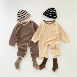 Baby Cotton Rompers for Autumn Infants Children Long Sleeve Jumpsuits Newborn Children Playsuits