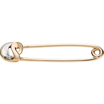 

Alcor brooch with 1 diamond of red gold