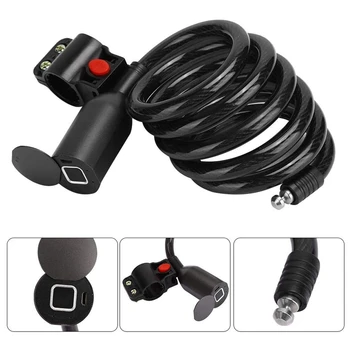 

Waterproof Smart Fingerprint Lock Bicycle Motorcycle Steel Fingerprint Cable Lock Security Portable Keyless Anti-Theft Lock