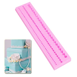 15 Kinds Pearls & Rope Silicone Mold Fondant Chocolate Candy Gumpaste Lollipop Crystal Epoxy Soft Clay UV Resin Bake Tools C368
