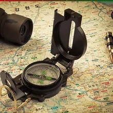Многофункциональный компас, портативный, армейский, зеленый, складной, лен, компас, металлический, военный, походный, линзатический, походный компас, новинка