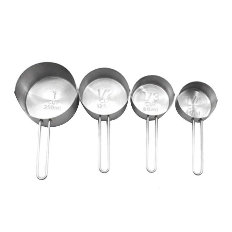 Набор мерных ложек и чашек из нержавеющей стали для выпечки и кухонных гаджетов
