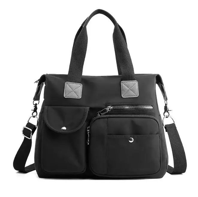 Нейлоновая сумка для беременных Детская сумка для подгузников сумки для подгузников многофункциональная большая модная дорожная Сумка водонепроницаемая BXY070 - Цвет: BXY070C