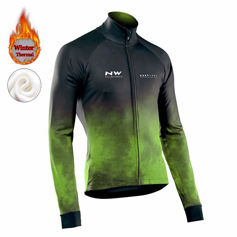 Northwave Зимняя Термальная полярная велосипедная футболка с длинным рукавом, одежда для велоспорта, Мужская одежда для велоспорта, Джерси для велоспорта - Цвет: 4