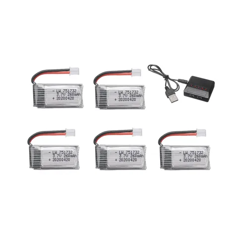 37V 260mAh Lipo Battery For H36 E010 E011 E012 E013 Drone for Furibee F36 RC Quadcopter Parts 37v 751732 Battery Charger Set 37V 260mAh Lipo Battery For H36 E010 E011 E012 E013 Drone for Furibee F36 RC Quadcopter Parts 37v 751732 Battery Charger Set