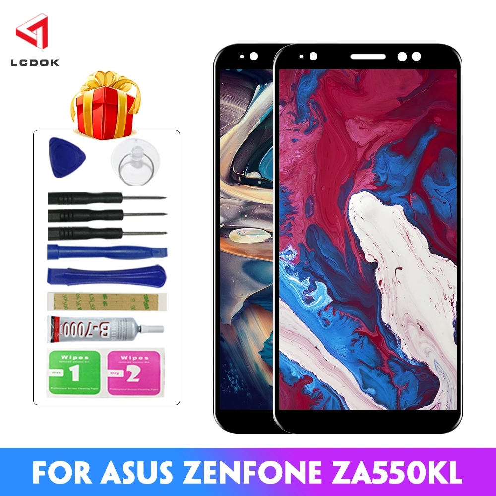 100% протестированный ЖК дисплей для Asus Zenfone Live L1 ZA550KL X00RD кодирующий