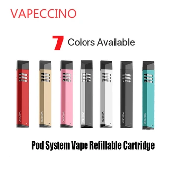 

VAPE PEN VAPECCINO Pod System Cartridge Kit Anti-Leaking 410mah Built-in Battery E Cigarette Mini Stick E Cigarette Starter Kits