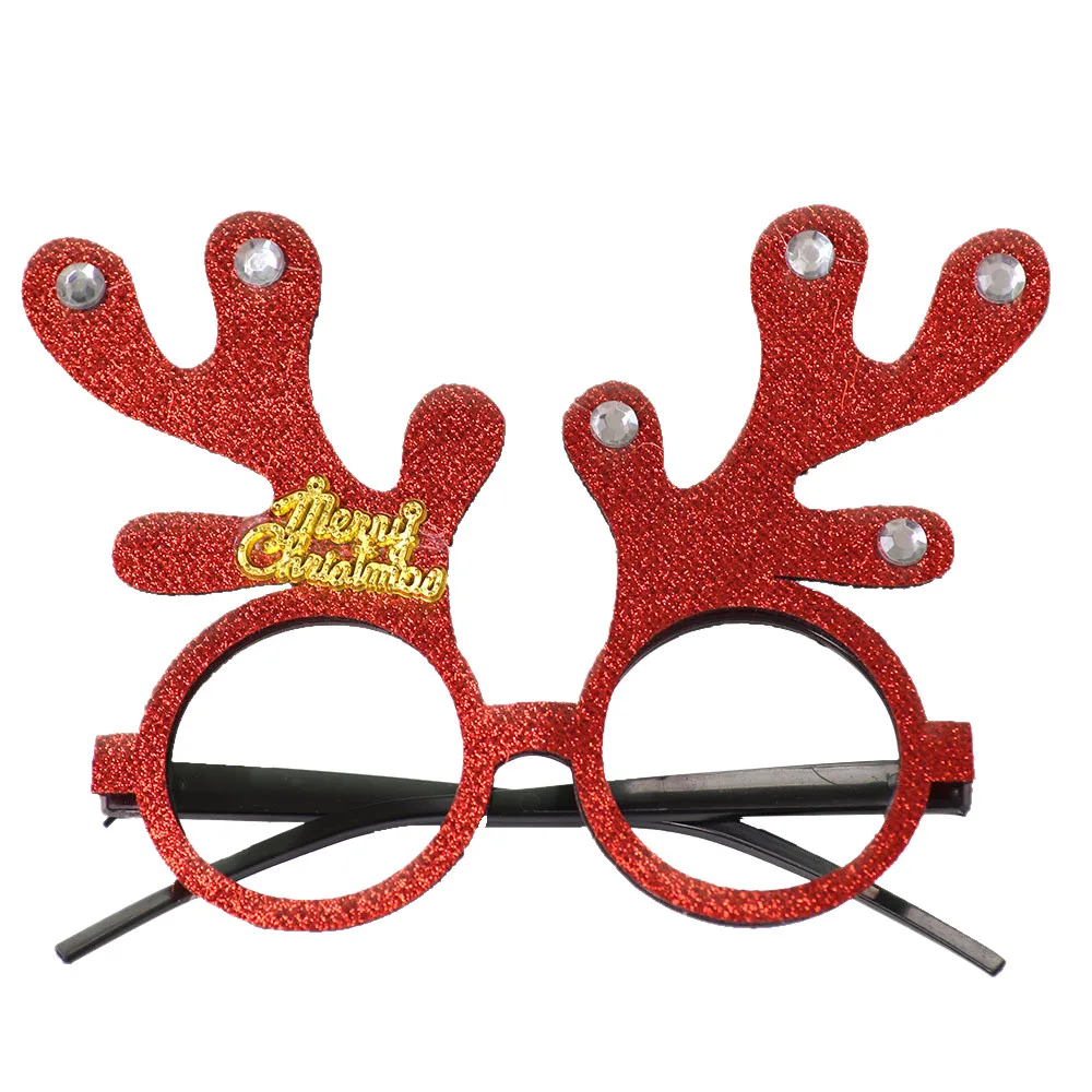 Christmas decoration glasses in party  100% brand new Christmas glasses snowman frame Happy New Year kids love Christmas 30A15 (35)