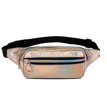 

Sports, running leisure patent leather waist bag bright surface multi-color and fashionable waist bag