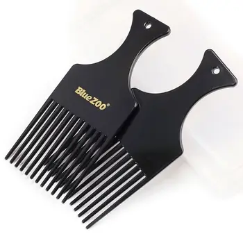 

Mens Vintage Wide Tooth Detangling Curly Hair Comb Retro Oil Back Aircrafts Head Anti Static Barber Hairdressing Styling Tool