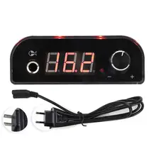 Мини цифровой ЖК-дисплей Красочные татуировки машина мощность Регулируемое давление катушки вращающиеся татуировки адаптер питания 100-240 В