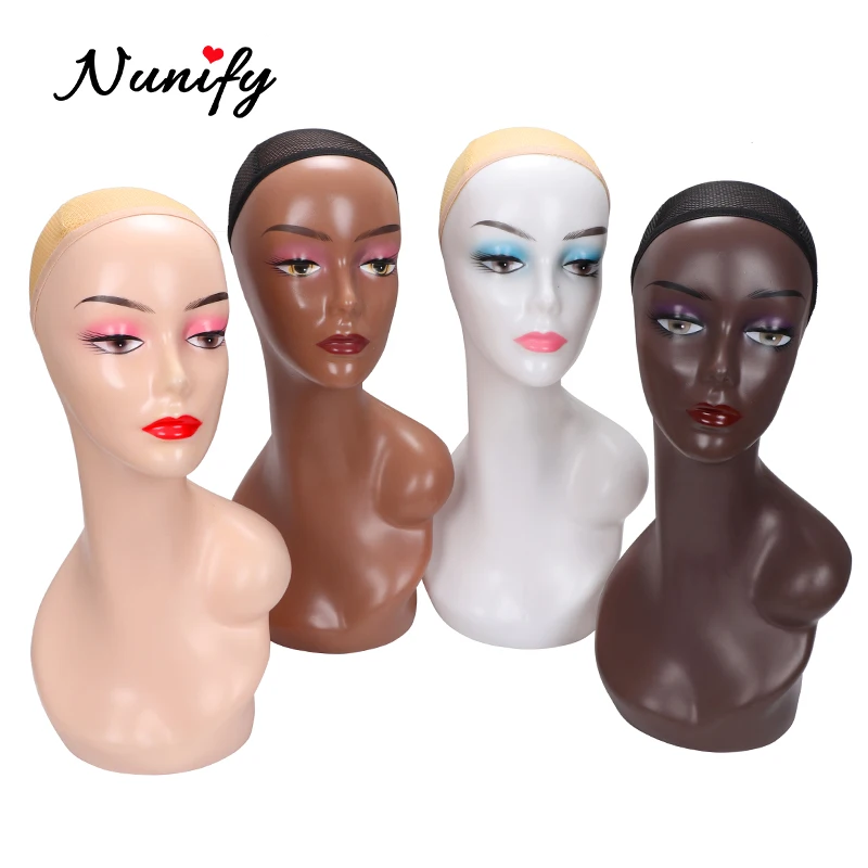 Nunify Wig Head Makeup Model Jewelry Display Manikin Glasses Cap Holder Stand Mannequin Standing |