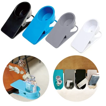 

Drinking Cup Holder Clip Home Office Table Desk Side Clip Water Drink Beverage Soda Coffee Mug Holder Cup Clip Design Dropship