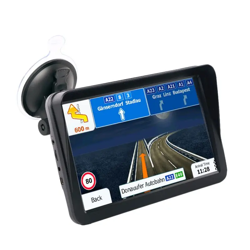 

800 X 480 9 Inches Screen Resolution 256MB RAM 8G Memory HD Capacitive Touch Screen Portable FM Emission Voice Navigation 3D Map