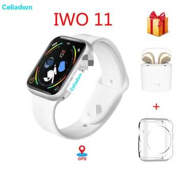 

GPS Smart Watch IWO 11 Bluetooth Wireless Charge Heart Rate SmartWatch 1:1 44mm Series 5 For iPhone Android vs IWO 8 9 10