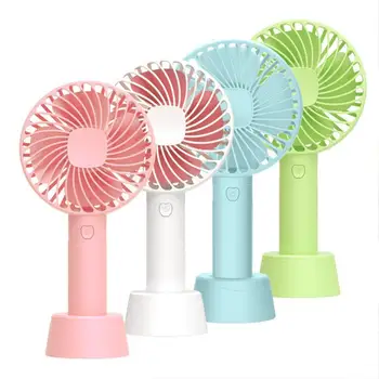 

1PC Portable Handhold mini Fan for home rechargeable portable air conditioner table usb fans Built-In Battery 1200mA