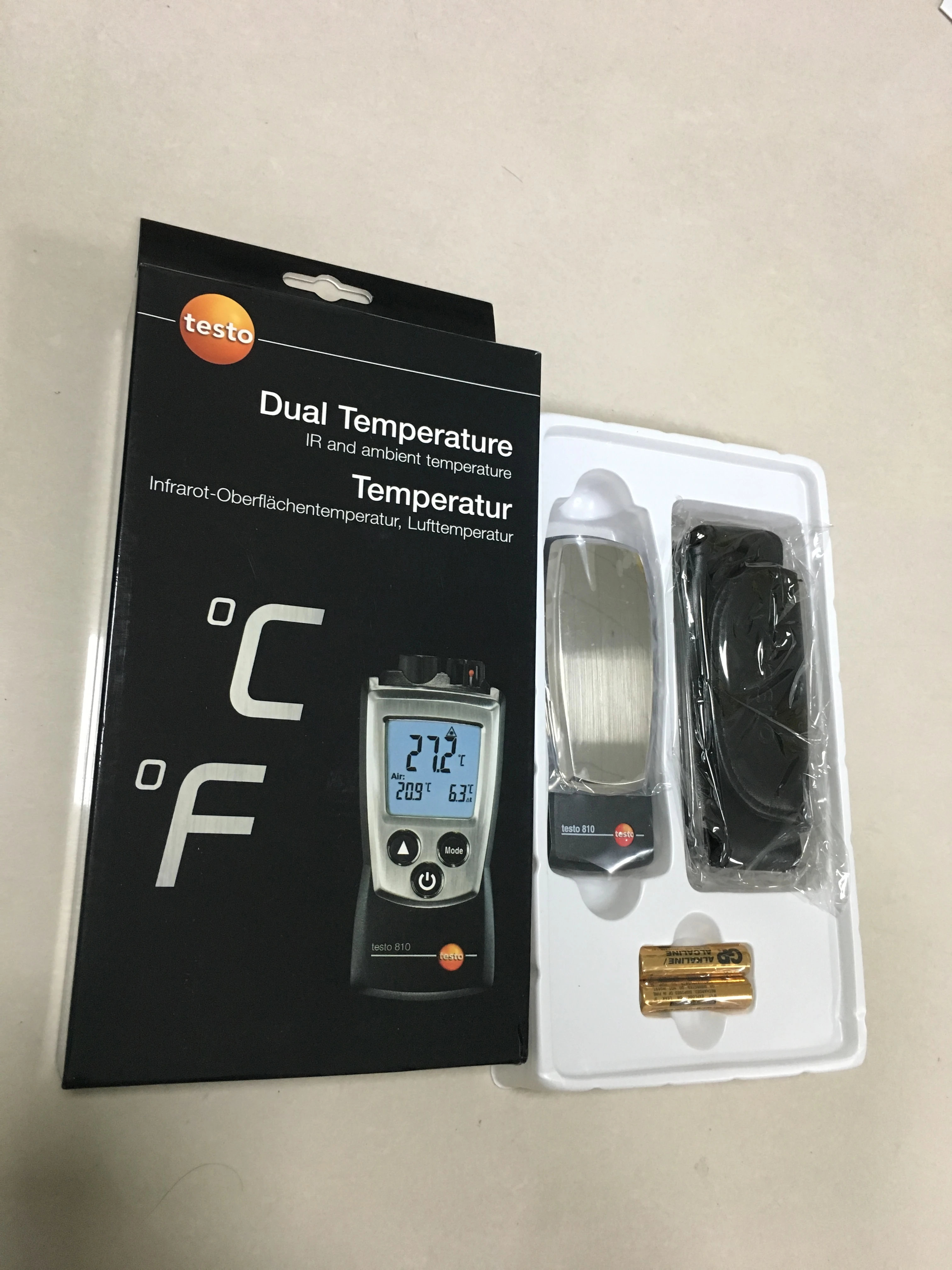 Testo, 0560 0810, 810 2-Channel Pocket-Sized Infrared Thermometer