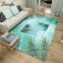 Zeegle ковер с рисунком листьев для гостиной, детский коврик для спальни, Противоскользящий коврик для чайного стола, впитывающий ковер, современный ковер для домашнего декора
