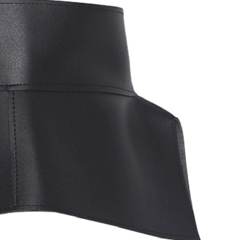 Spring Solid Color Black Red Pu Leather Bow Belt Women Fashion Tide All-Match