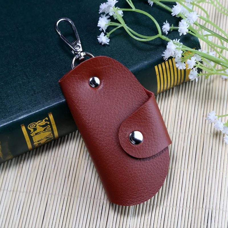 Car Key Case Holder Keys Chain Wallet Key Organizer Bag For Housekeeper Women Men Portable Ring Bag Pouch