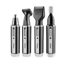 4 в 1 профессиональный электрический перезаряжаемый триммер для волос в носу и ушах, бритва для стрижки дужек, инструменты для личной гигиены для мужчин