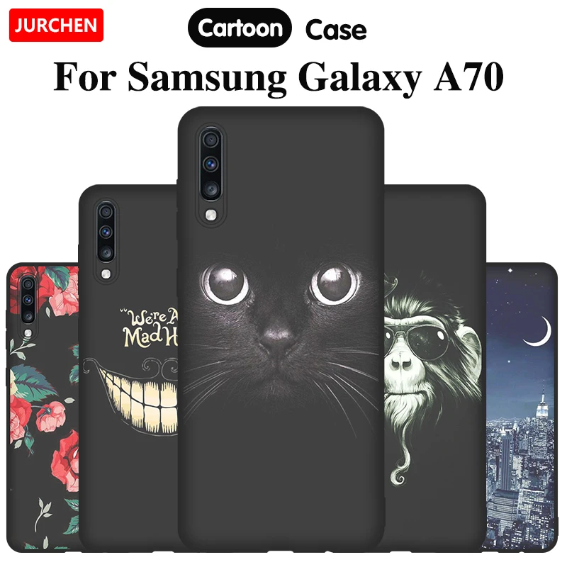 JURCHEN чехол для Samsung Galaxy A70 Женская задняя крышка силиконовая Мягкая из ТПУ Обложка