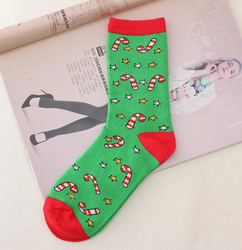 Носки wo мужские рождественские носки удобные полосатые хлопковые носки короткие женские носки mujer женские носки# CN20