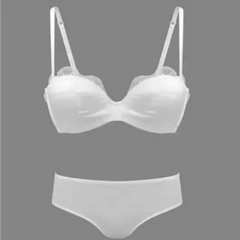 

Women Sexy 1/2 Cup Comfortable Underwear Thin Cup Sexy Half Cup Seamless Push Up Bra Set Lace Decoration Female Bras Set