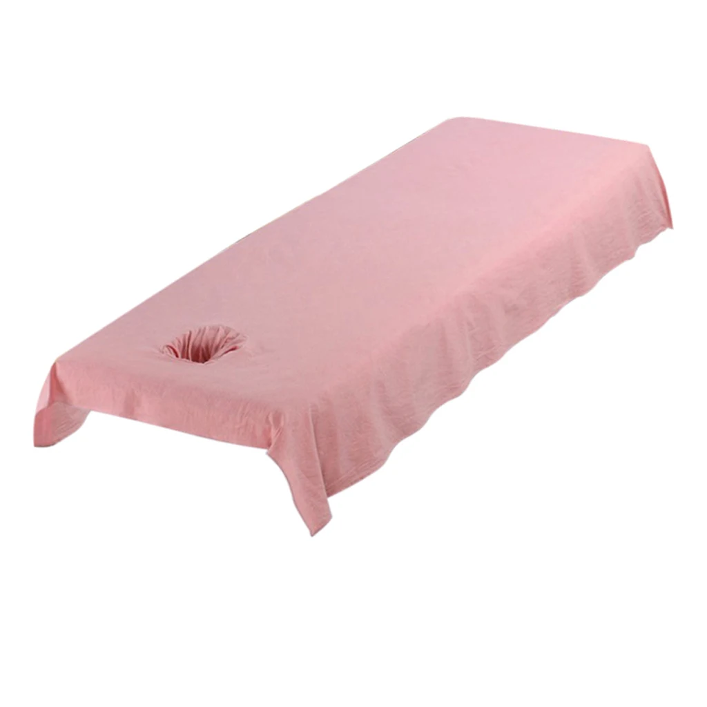Durable Massage Table Sheet Set Acupuncture Massage Table Bed Fitted Pad Cover Sheet with Face Breath Hole for Beauty Salon SPA