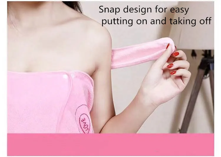 Coral fleece can be worn as a bath skirt, soft, absorbent and non-hair loss adult  towel, beauty salon robe