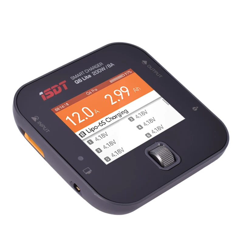 ISDT Q6 Lite 8A 200 Вт Lipo зарядное устройство/Dis устройство цифровой умный баланс батареи