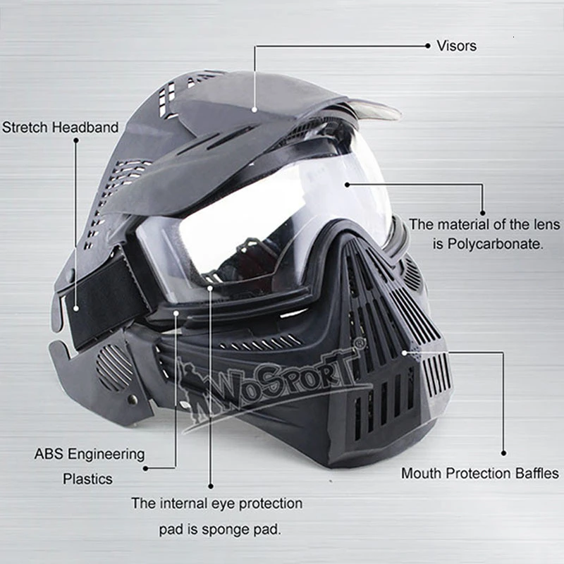 Профессиональный тактический шлем полный-покрытый военный Пейнтбольный шлем ветрозащитный Сноуборд Лыжный шлем наружная Спортивная безопасность