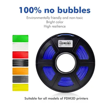 

3D Filament Flexible TPU 1.75mm 0.5KG 3D Printer Filament Tolerance +-0.02MM plastic for 3d printer пластик для 3д принтера