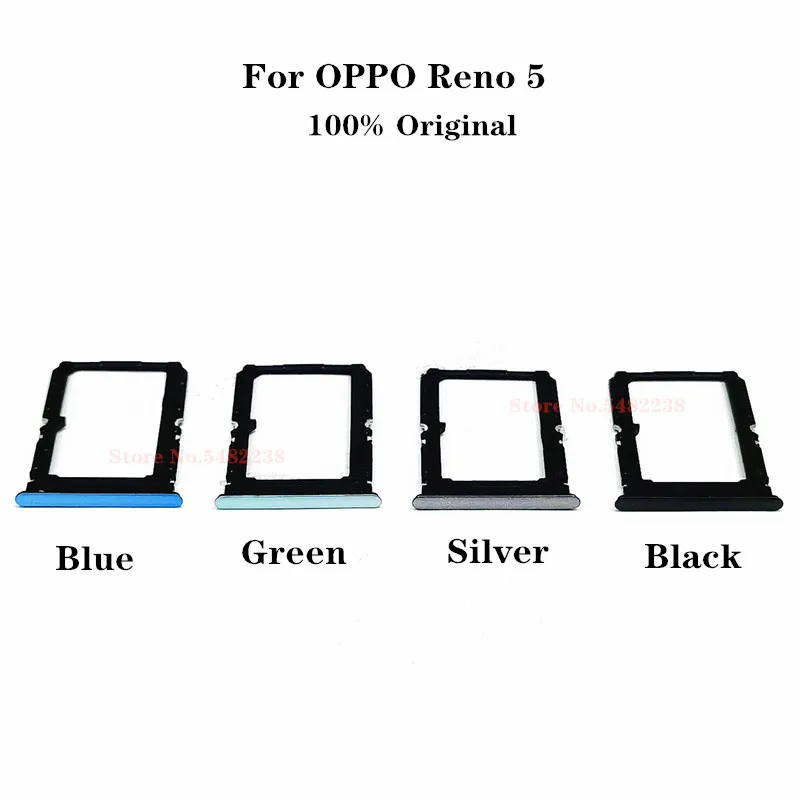 100% Оригинальный лоток для Sim-карты OPPO Reno 5 Micro SD/SIM-карт адаптер гнездо Слот