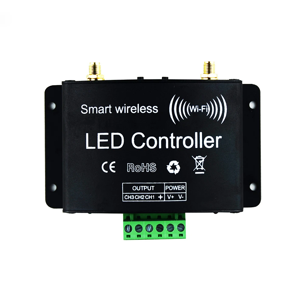 Wifi светодиодный RGB пульт дистанционного управления DC12-24V RF сенсорный пульт управления 3 канала с помощью приложения Android/IOS для SMD5050 3528 RGB светодиодная лента