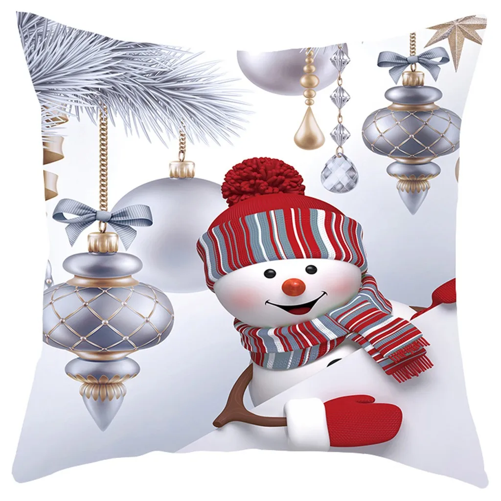 Рождественский хлопковый льняной чехол для подушки лучший TouchHome удобный новогодний Navidad Подарочный чехол для дивана квадратный чехол для подушки