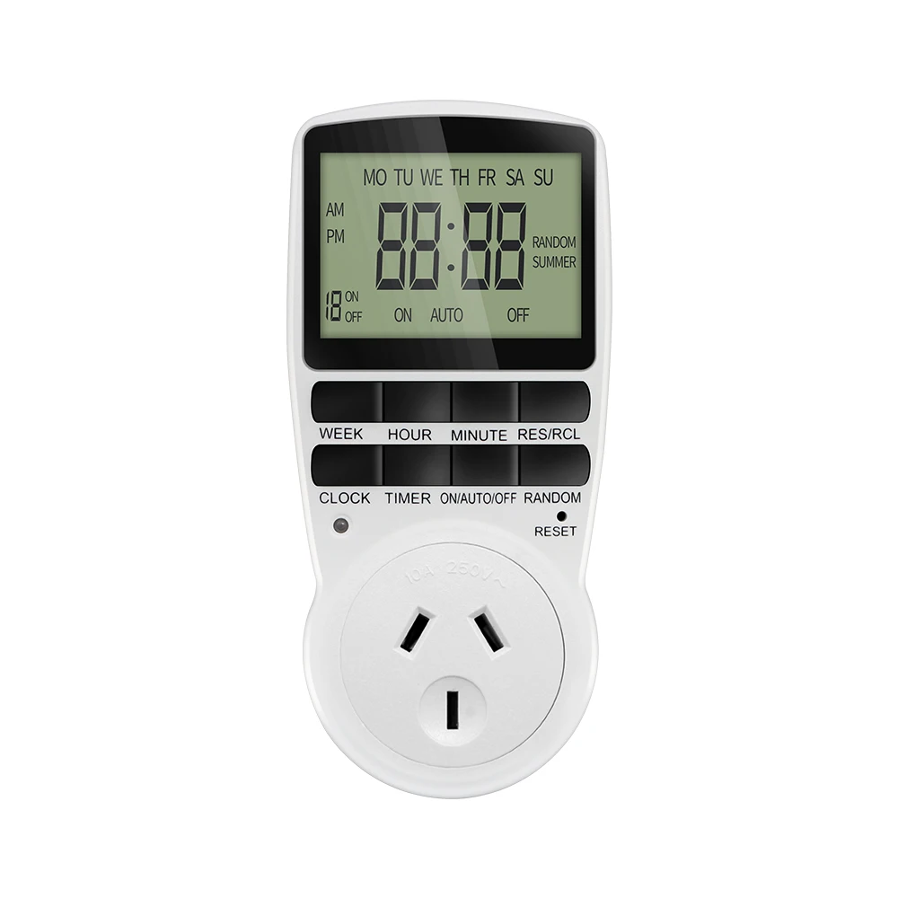Programmable Digital Timer Switch for Kitchen Appliances with 24/7 Custom Scheduling