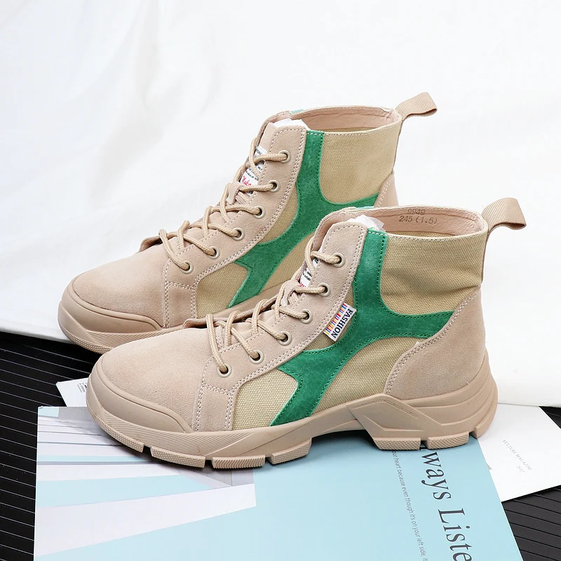 Ботинки Martin на высоком каблуке в стиле ретро Новинка осени и зимы 2019 повседневная