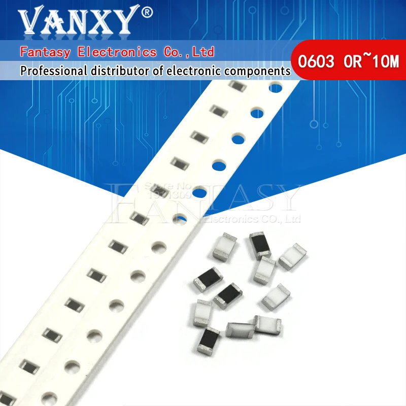 100pcs 0603 SMD 1/8W chip resistor resistors 0 ohm ~ 10M 0R 1K 4.7K 4K7 10K 100K 1 10 100 220 330 ohm 0R 1R 10R 100R 220R 330R