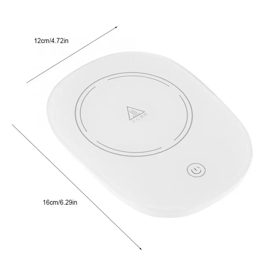 220 В термостат для теплых чашек, молока, кофе, чая, Нагреватель 55 градусов, коврик для горячих чашек, Легкая очистка, микрогравитационный контроль