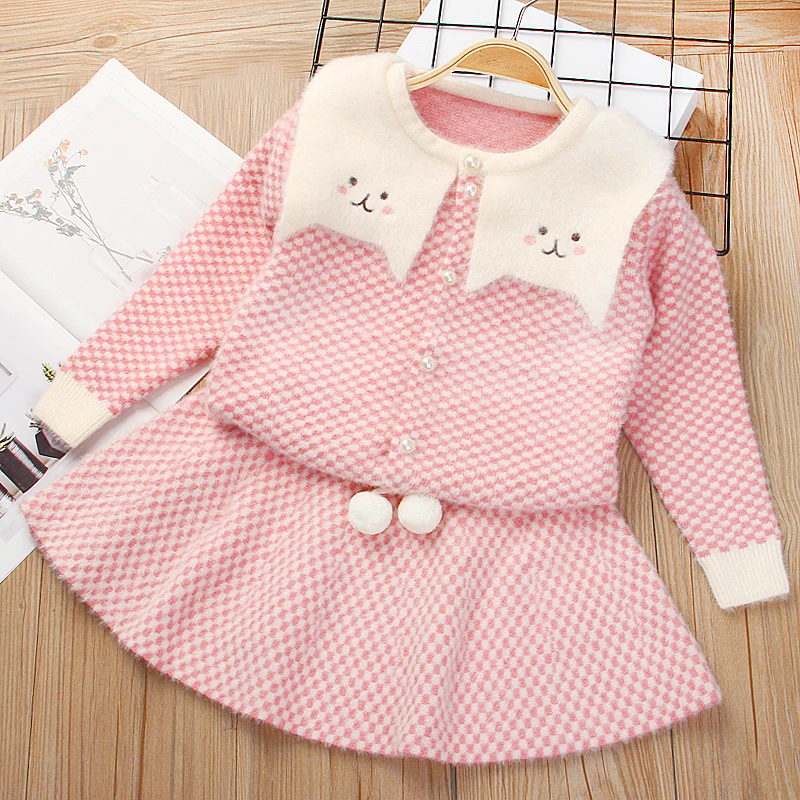 Платье для девочек; сезон осень-зима; платье принцессы с рисунком; топ в клетку и милое платье для девочек; детское праздничное платье; весенняя одежда для детей