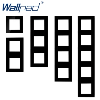 

Black Vertical Glass Frame Wallpad Crystal Glass 86*86mm 146*86mm 172*86mm 258*86mm 344*86mm 430*86mm Frame Only