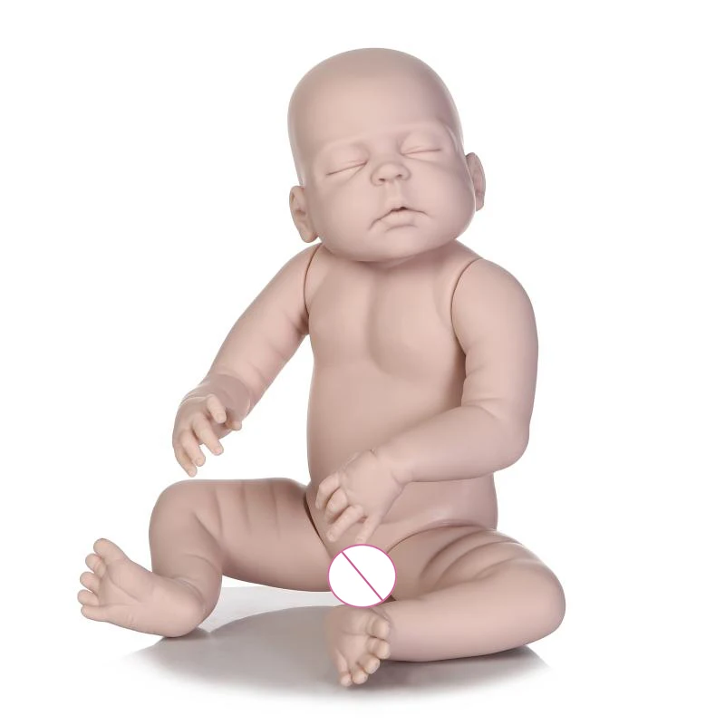 

Full body silicone vinyl reborn doll kit boy girl Bebe reborn doll mold soft touch fresh color unpainted Anatomically Correct