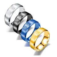 Akatsuki Cloud Ring Stainless Steel Leaf Konoha Anime Japanese Style Animation Cosplay Ring  Titanium Steel Men's Jewelry 1